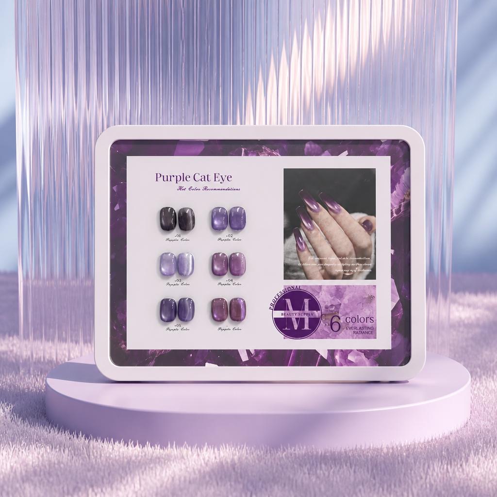 Purple Cat Eye — Colección 6 colores
